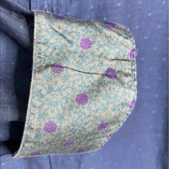 Ted Baker London Button Down Shirt Size 4 Medium / Large French Cuff - Picture 2 of 8